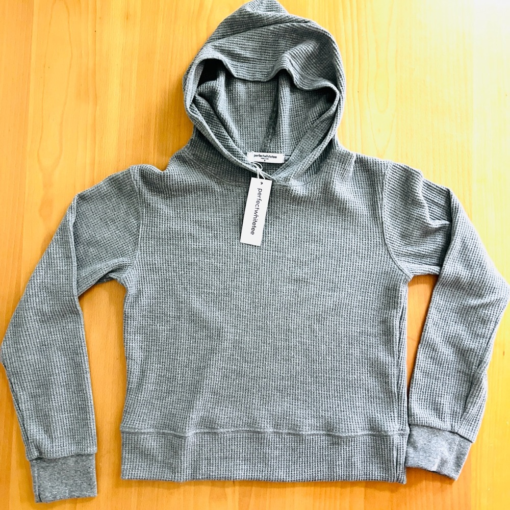 perfectwhitetee Azalia Waffle Hoodie - S NWT - Picture 5 of 10